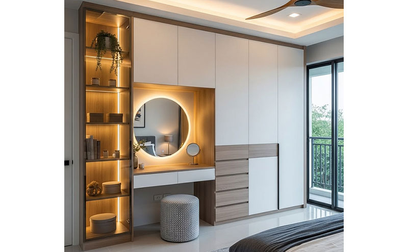 Bàn trang điểm kết hợp tủ quần áo 11