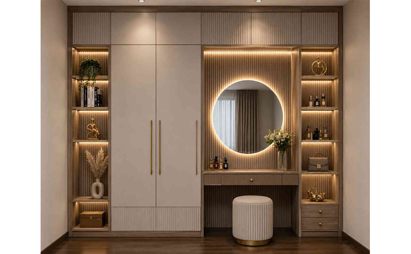 Bàn trang điểm kết hợp tủ quần áo 15
