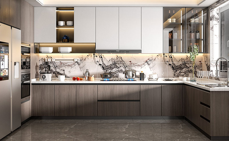 Tủ bếp chữ L 1098