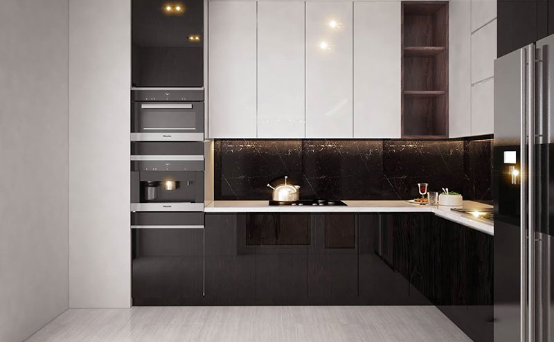 Tủ bếp chữ L 761