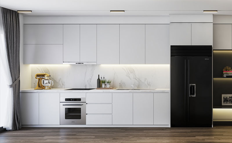 Tủ bếp chữ I 400