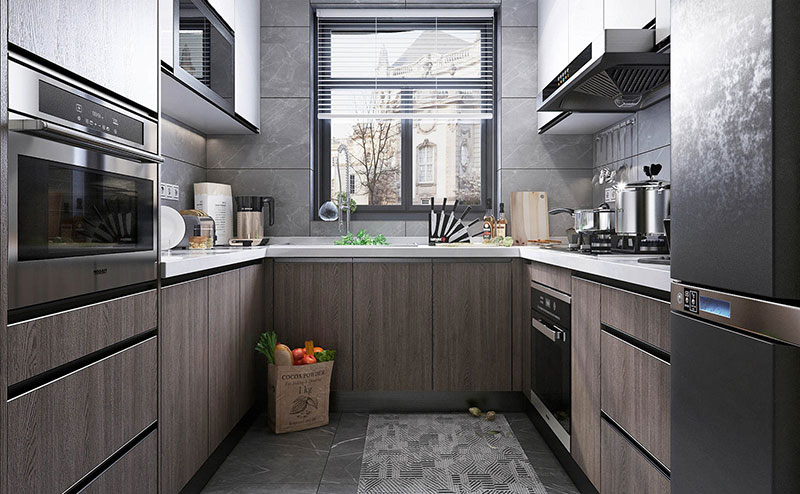 Tủ bếp chữ U 105