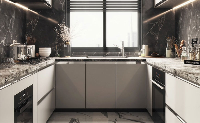 Tủ bếp chữ U 493