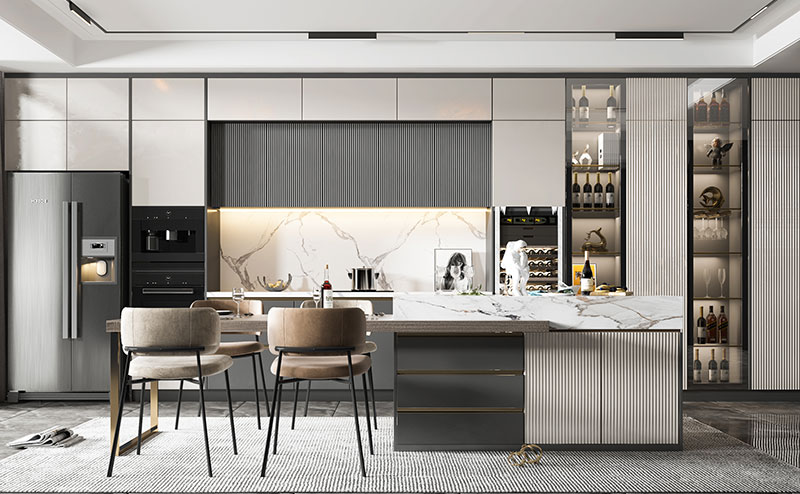 Tủ bếp có đảo bếp 1111