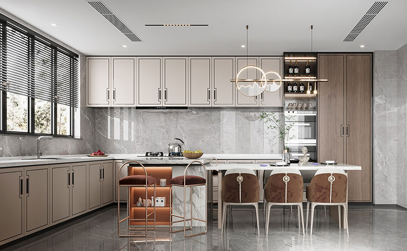 Tủ bếp có đảo bếp 2