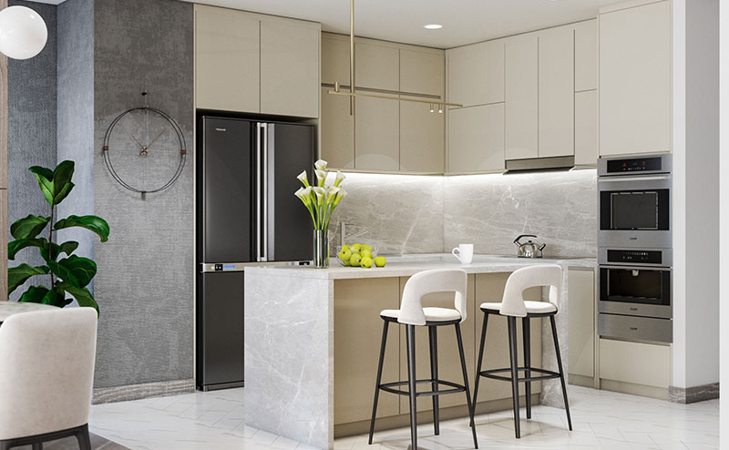 Tủ bếp có đảo bếp 298