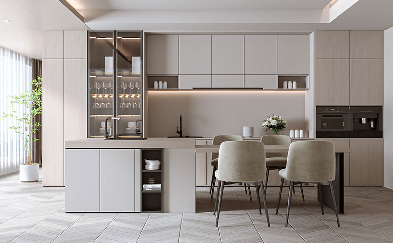 Tủ bếp có đảo bếp 46