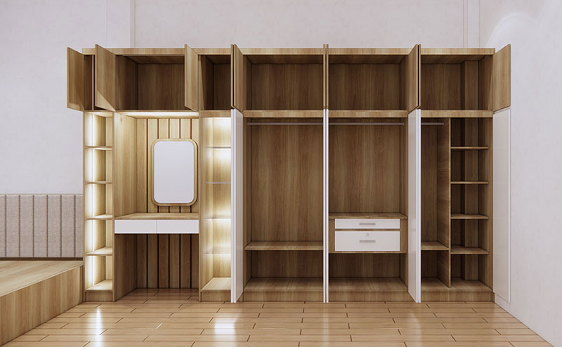 Tủ quần áo cánh mở TQA-ĐM47