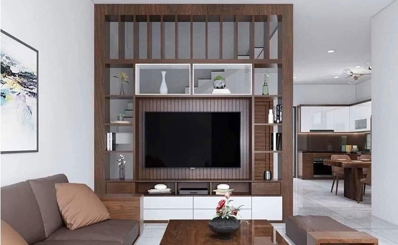 Tủ vách ngăn kết hợp kệ TV 3