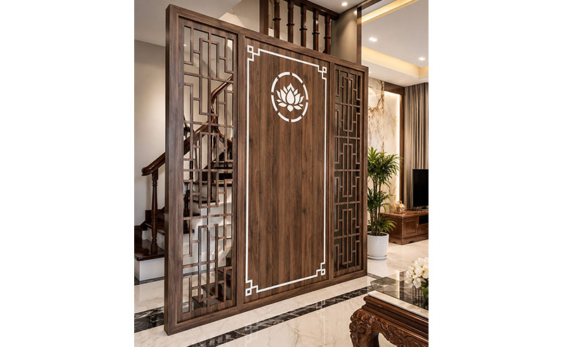 Tủ vách ngăn phòng khách 1-2